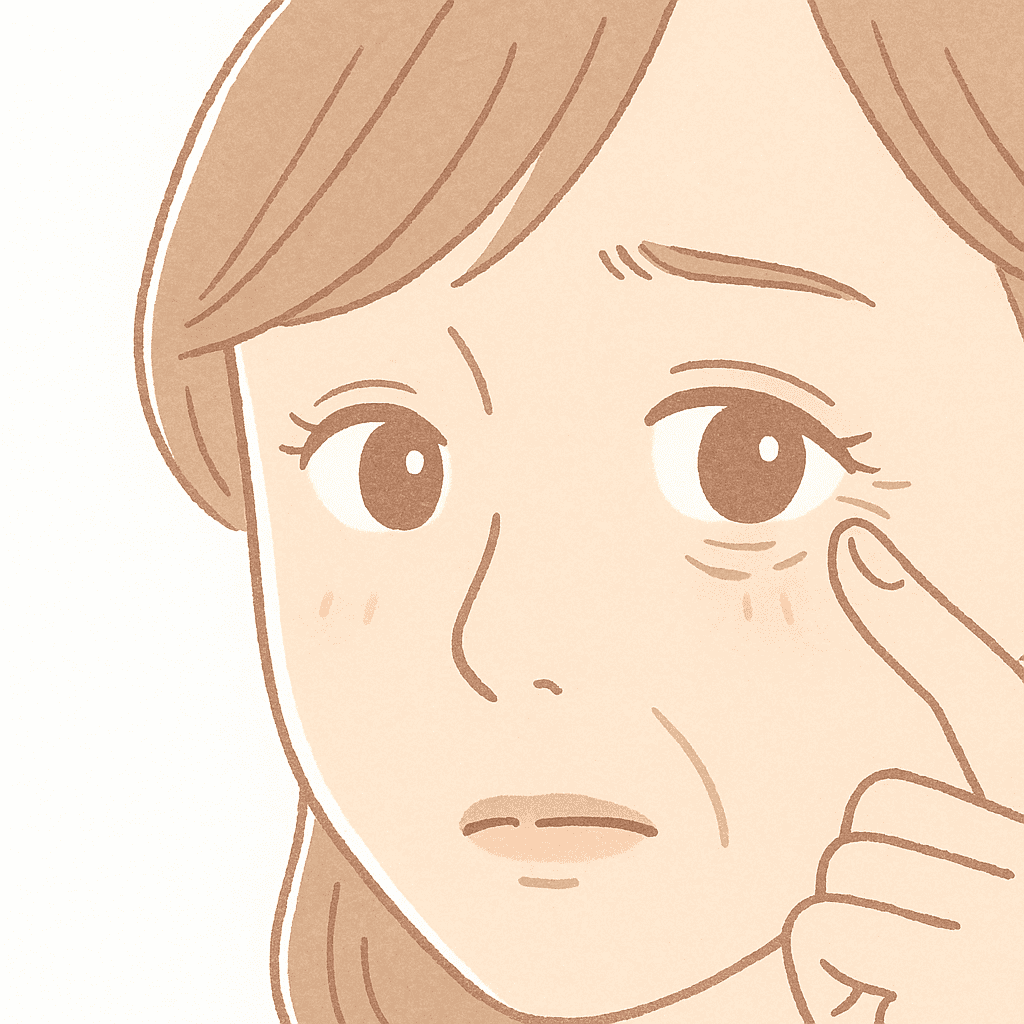 目尻のちりめんジワ