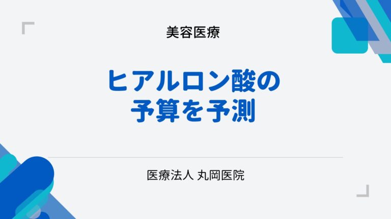 ヒアルロン酸注射の予算を予測！ - 品質を犠牲にせずに美を手に入れる